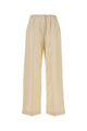 The Row Cream Silk Beta Pant