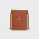 Celine Tan Brown Lamb Leather Sharp Pouch