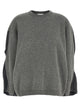 Nude Two-Tone Sleeve Sweater