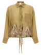 Nude Linen Blend Shirt