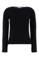 The Row Black Cotton Blend Omiko Sweater