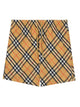 Burberry Costume Da Bagno Con Stampa Check