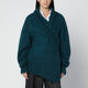 Dries Van Noten Oversized Petroleum Green Mohairblend Sweater