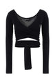 Ferragamo Black Viscose Cardigan