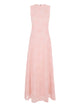Rotate Birgerchristensen Rotate Pink Embroidered Mesh Maxi Dress