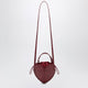 Rotate Burgundy Heart Bag Croco In Leather