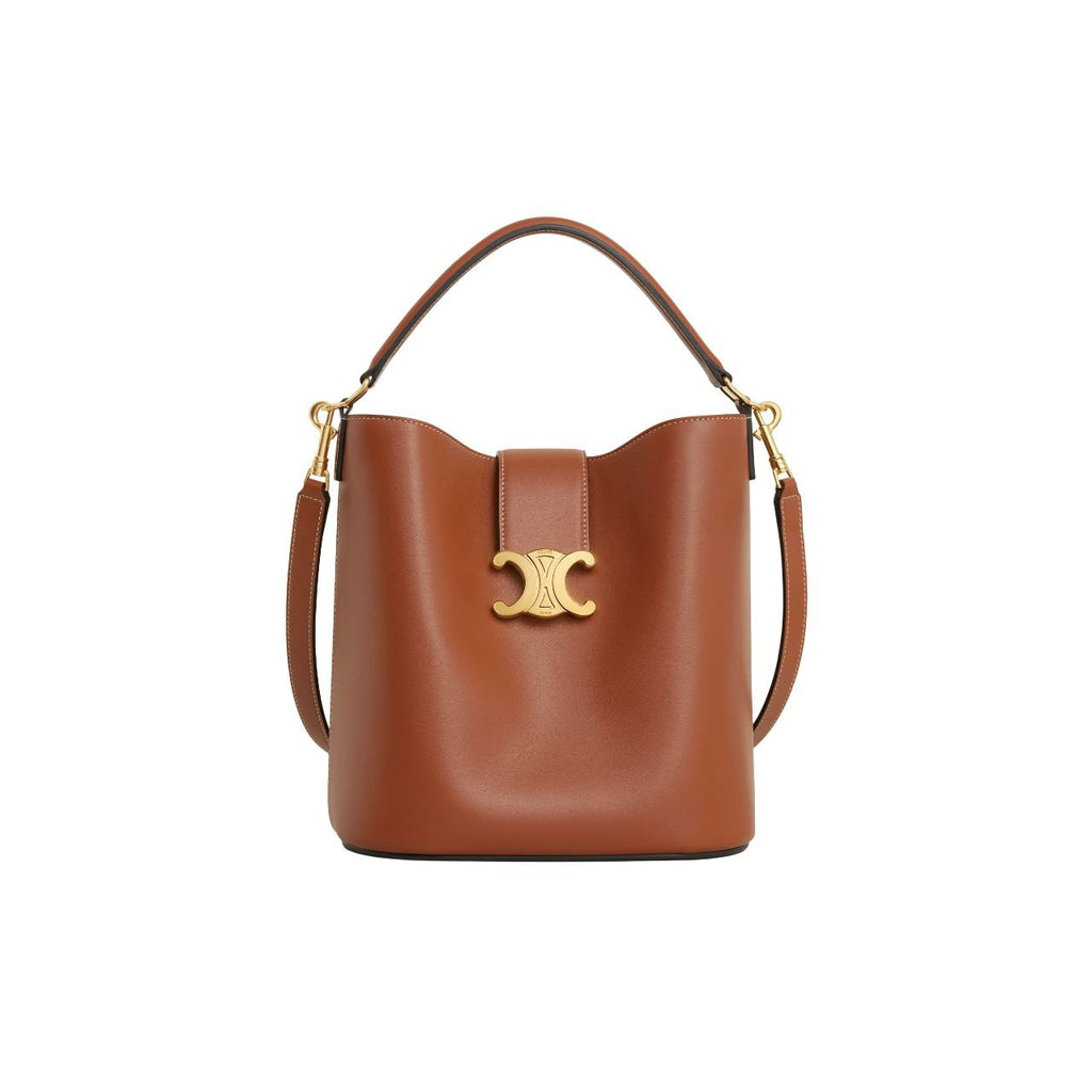 Celine Tan Calf Leather Medium Louise Shoulder Bag