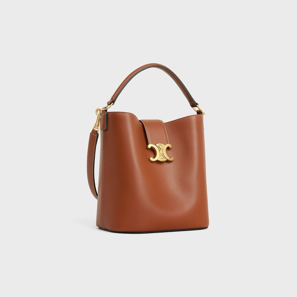 Celine Tan Calf Leather Medium Louise Shoulder Bag