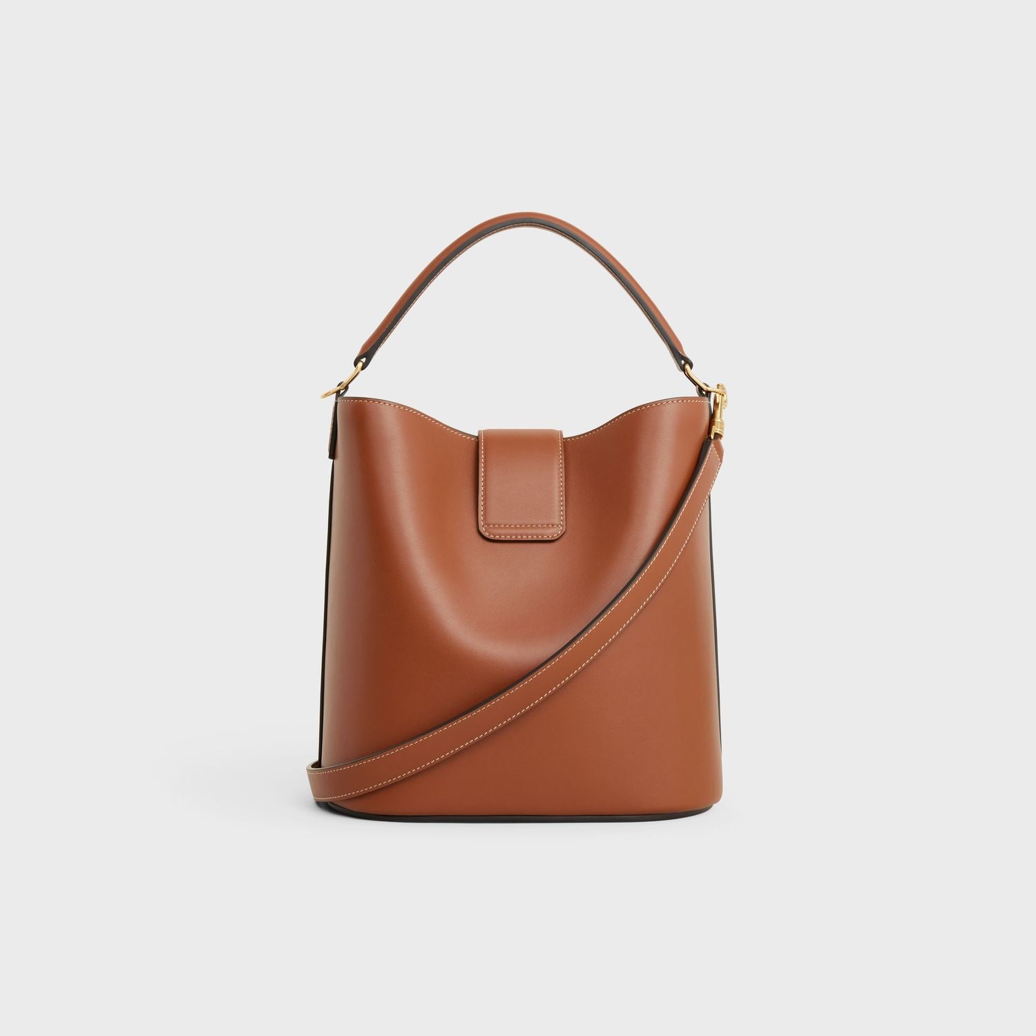 Celine Tan Calf Leather Medium Louise Shoulder Bag