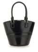 Self-Portrait Leather Tote Bag With Charm