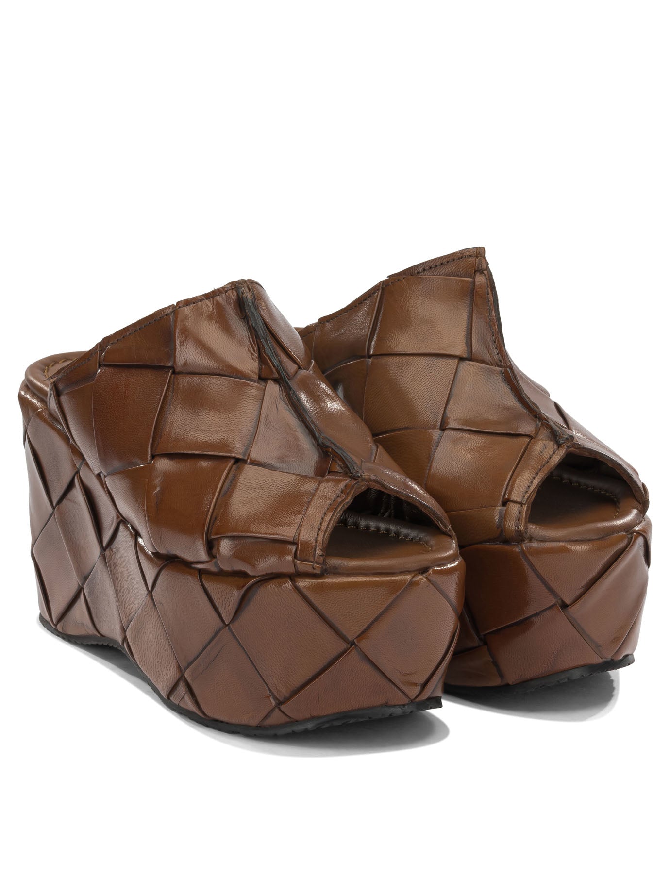 Pons Quintana Brown Leather Sandals