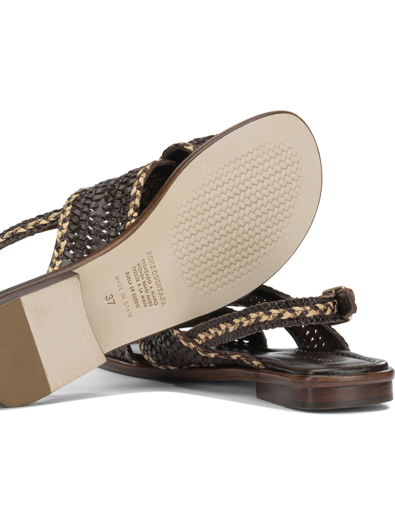 Pons Quintana Brown Leather Sandals
