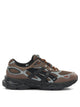 Asics Brown Leather Rubber Sneakers