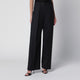 Victoria Beckham Cecilia Trousers In Dark Grey Mélange Wool