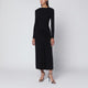 Jonathan Simkhai  Ferrera Dress In Black Draped Jersey