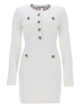 Self-Portrait Mini Dress With Jewel Buttons