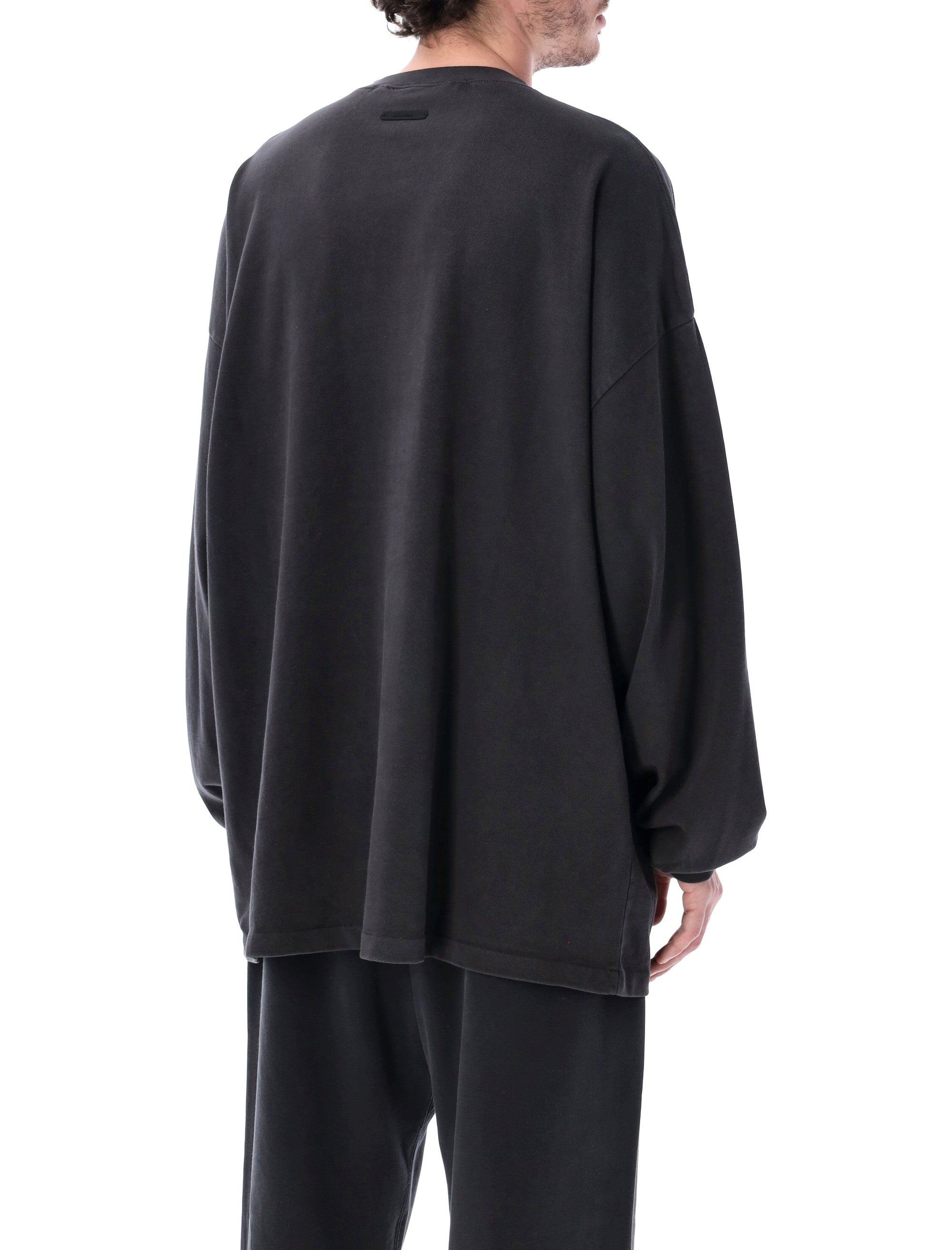 Fear Of God Essentials Essentials Fear Of God Black Campus 90S Long Sleeve Tee