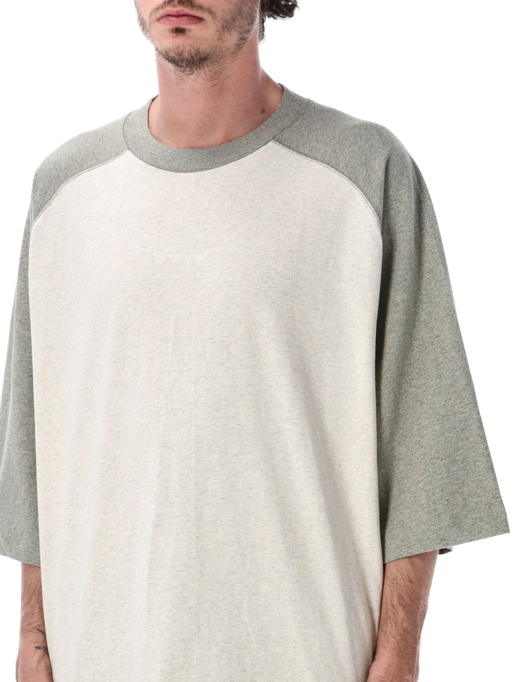 Fear Of God Essentials Essentials Fear Of God Light Grey Baseball T-Shirt