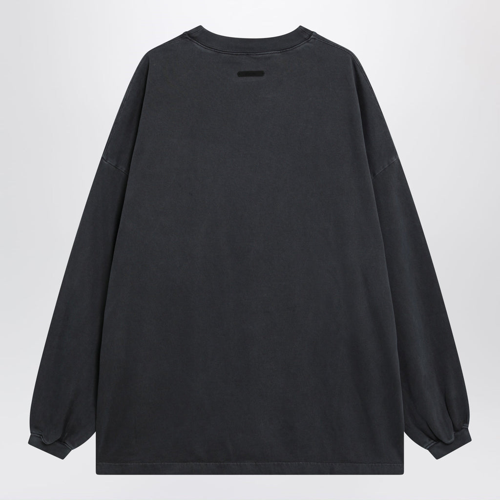 Fear Of God Essentials Training 90S Long-Sleeve Grey Cotton Jersey T-Shirt
