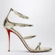 Christian Louboutin Gold Leather High Sandals