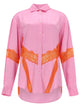Msgm Camicia Con Inserti In Pizzo