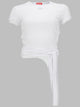 Diesel T-Shirt A Costine Con Lacci
