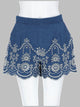 Mc2 Saint Barth Shorts "Amani" In Chambray
