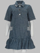 Ganni Abito In Denim Patchwork