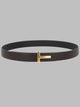 Tom Ford Cintura "T Icon" In Pelle Fiore