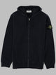 Stone Island Felpa Con Patch Logo E Zip