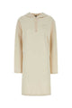 Prada Cream Stretch Cotton Sweatshirt Dress