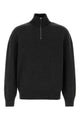 Ferragamo Slate Cashmere Blend Sweater