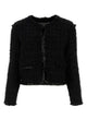 Tory Burch Black Tweed Blazer