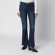 Mother The Weekender Jeans In Dark Blue Washed Denim