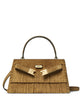 Tory Burch "Lee Radziwill" Petite Suede Fringe Mini Top Handle