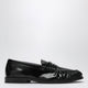 Vinny's Louee Vale Loafers In Black Polished Leather