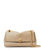 Tory Burch Charlie Small Shoulder Bag -  - Leather - Beige