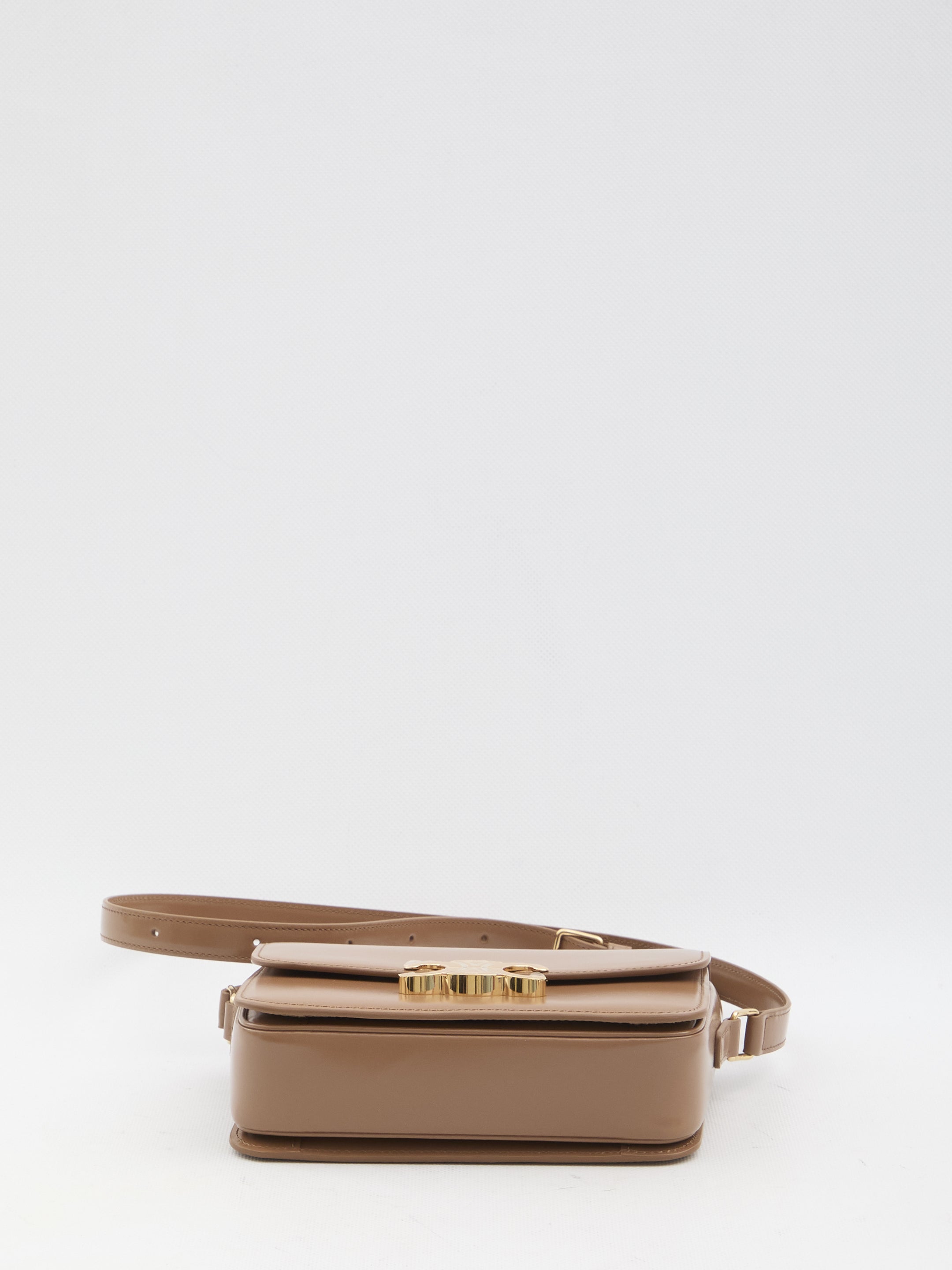 Celine Bronze Teen Triomphe Calf Leather Shoulder Bag