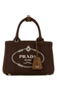 Prada Brown Canvas Mini Prada Jardiniã¨Re Handbag