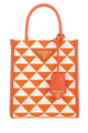 Prada Embroidered Fabric Micro Symbole Handbag
