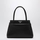 Prada Black Medium Passage Bag In Leather And Renylon