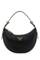 Prada Black Leather Arquã¨ Handbag