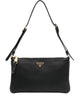 Prada Prada Leather Pouch With Logo