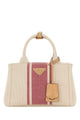 Prada Sand Canvas Small Prada Jardiniã¨Re Handbag