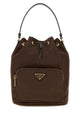 Prada Brown Re-Nylon Duet Bucket Bag