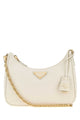 Prada Ivory Leather Re-Edition 2005 Shoulder Bag