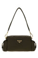 Prada Olive Green Canvas Shoulder Bag