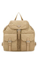 Prada Sand Canvas Backpack