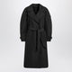 Moncler Genius  Black Double-Breasted Trench Coat With Belt