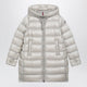 Moncler Pearl Beige Nylon Laqué Down Jacket